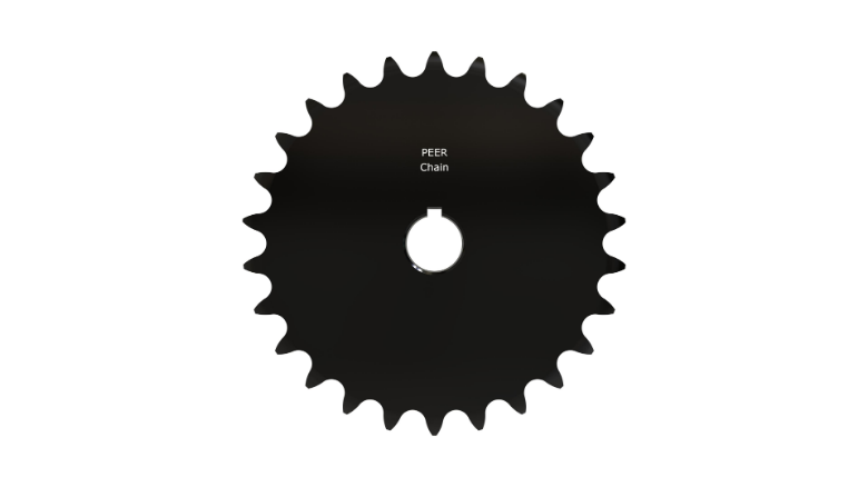 PEER CHAIN 43649 Sprocket, 7/8 Inch Size, Finished Bore, Hardened Teeth, Black Oxide | CL8DQM