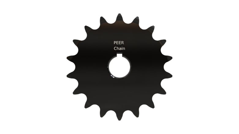 PEER CHAIN 43910 Sprocket, 1-3/16 Inch Size, Finished Bore, Hardened Teeth, Black Oxide | CL8FHR