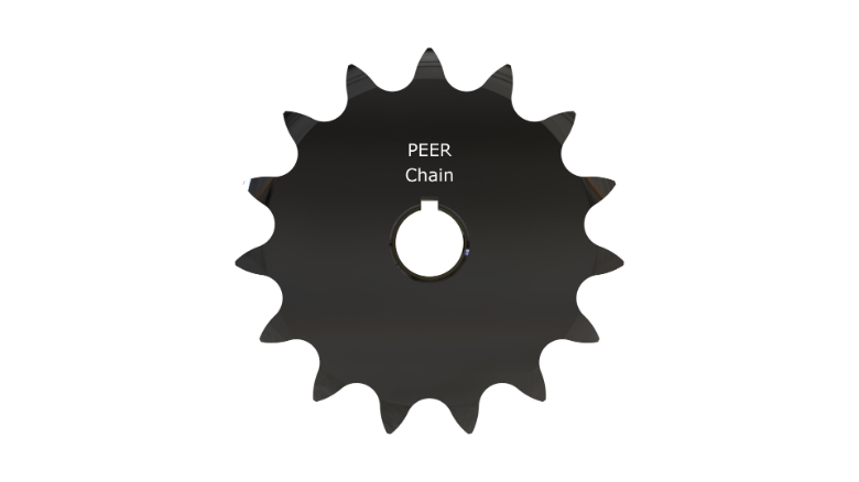 PEER CHAIN 44041 Sprocket, 1-3/16 Inch Size, Finished Bore, Hardened Teeth, Black Oxide | CL8HAK