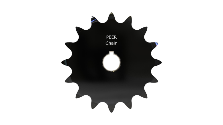 PEER CHAIN 44058 Sprocket, 1-1/4 Inch Size, Finished Bore, Hardened Teeth, Black Oxide | CL8HAW