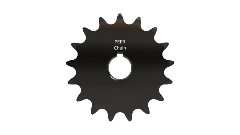 PEER CHAIN 44092 Sprocket, 1-7/16 Inch Size, Finished Bore, Hardened Teeth, Black Oxide | CL8HBQ