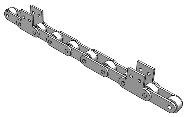 PEER CHAIN 45260 Roller Chain, 50 Feet Length, Stainless Steel | CL8PTU