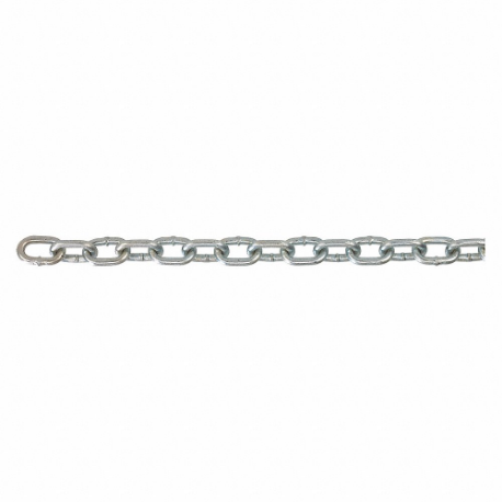 PEERLESS 6015032 Chain, Carbon Steel, 925 lb Working Load Limit, Zinc Plated, 100 ft Length | CT7PGB 48RR41