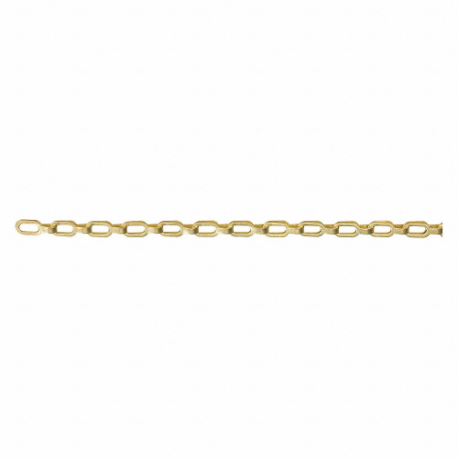 PEERLESS 7652012 Chain, Carbon Steel, 23 lb Working Load Limit, Brass, 100 ft Length | CT7PCE 48RR60