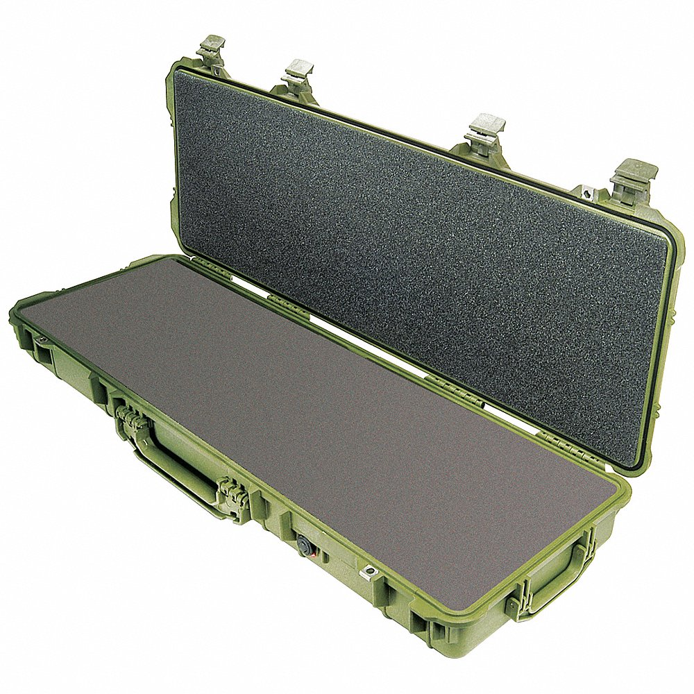 PELICAN 017200-0000-130 Olive Drab Green Protective Case, 44.37 InchL x 16 InchW x 6.12 InchD | CY9CHQ