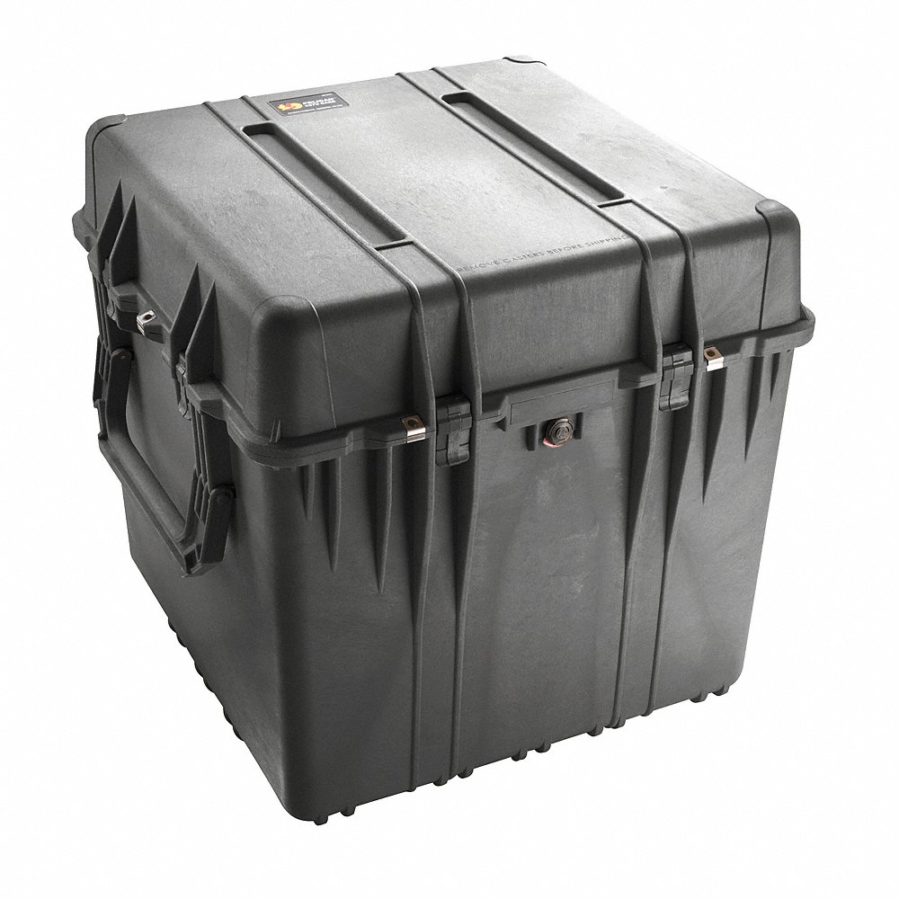 PELICAN 0370-001-110 Black Protective Case, 26-1/2 InchL x 26-1/2 InchW x 25-1/4 InchD | CY9CAR