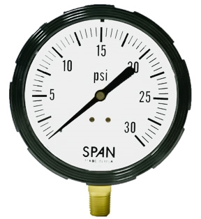 PETERSEN PRODUCTS 930-7163 Pressure Gauge, 2-1/2 Inch Diameter, 0-30 Psi | CF3BNN