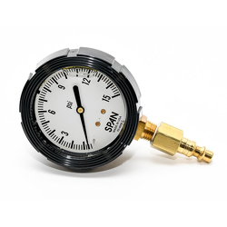 PETERSEN PRODUCTS 936-1000-1015 Pressure Gauge, 1/4 Inch Quick Connect, 0 - 15 Psig | CF3BVN
