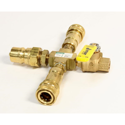 PETERSEN PRODUCTS 936-2300-050HP Pressure Monitoring Valve Assembly, 1/2 - 1/4 Inch HPQC Size, 600 Psi | CF3BVL