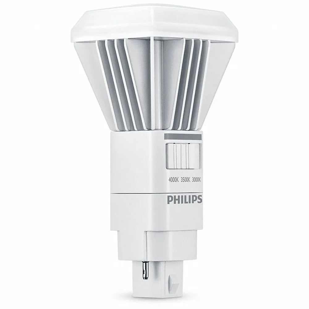 PHILIPS 11PL-C/T/COR/32V-3CCT/MF15/P/20/1 LED Lamp, T, T, 4-Pin, Medium Screw | CT7RHT 796P10