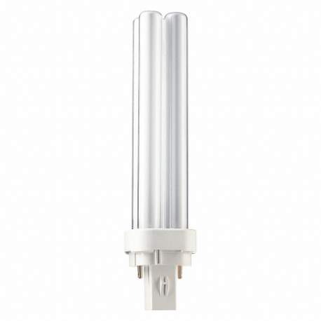 PHILIPS PL-C 18W/835/2P/ALTO 10PK Plug-In CFL Bulb, PL, PL-C, 2-P Inch, 2-Pin G24D-2 | CT7RAT 492Z01