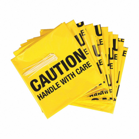 PIG BAG201-S Disposal Bags, 10 Gal Capacity, 18 Inch X 30 Inch, 3 Mil Thick, Polyethylene, 50 PK | CT7TVP 452K48