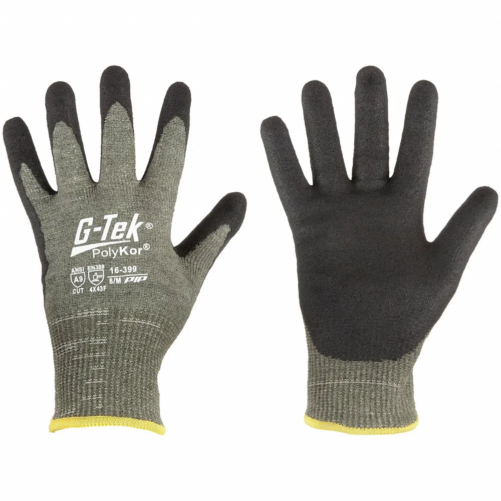 PIP 16-399/M Hand Protection Cut Resistant Gloves, M, Hi-Vis Yellow, Dozen | CL8WED