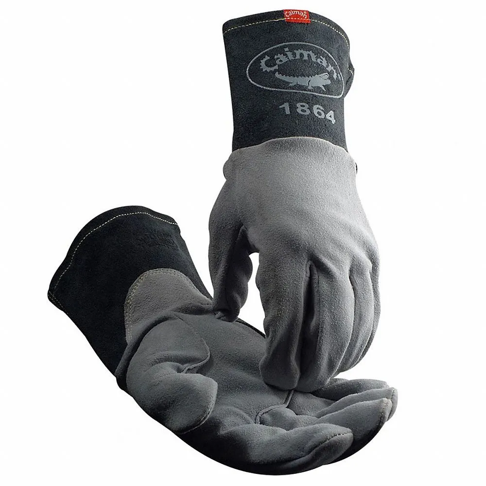 PIP 1864-5 Welding Protection Gloves, L, Gold, Pair | CL8WXK