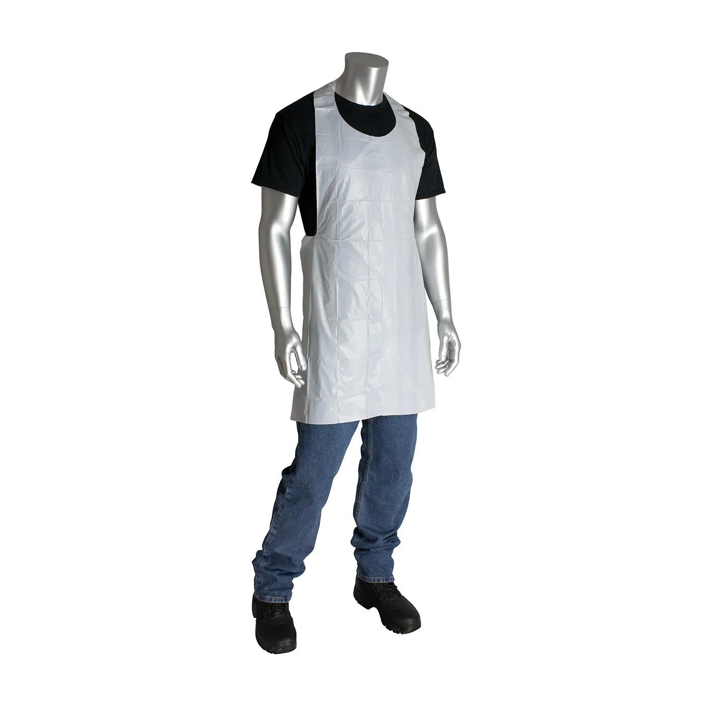 PIP 200-01001 Protective Clothing Disposable Aprons, 24 x 42 Inch Size, White, Case | CL8XUC