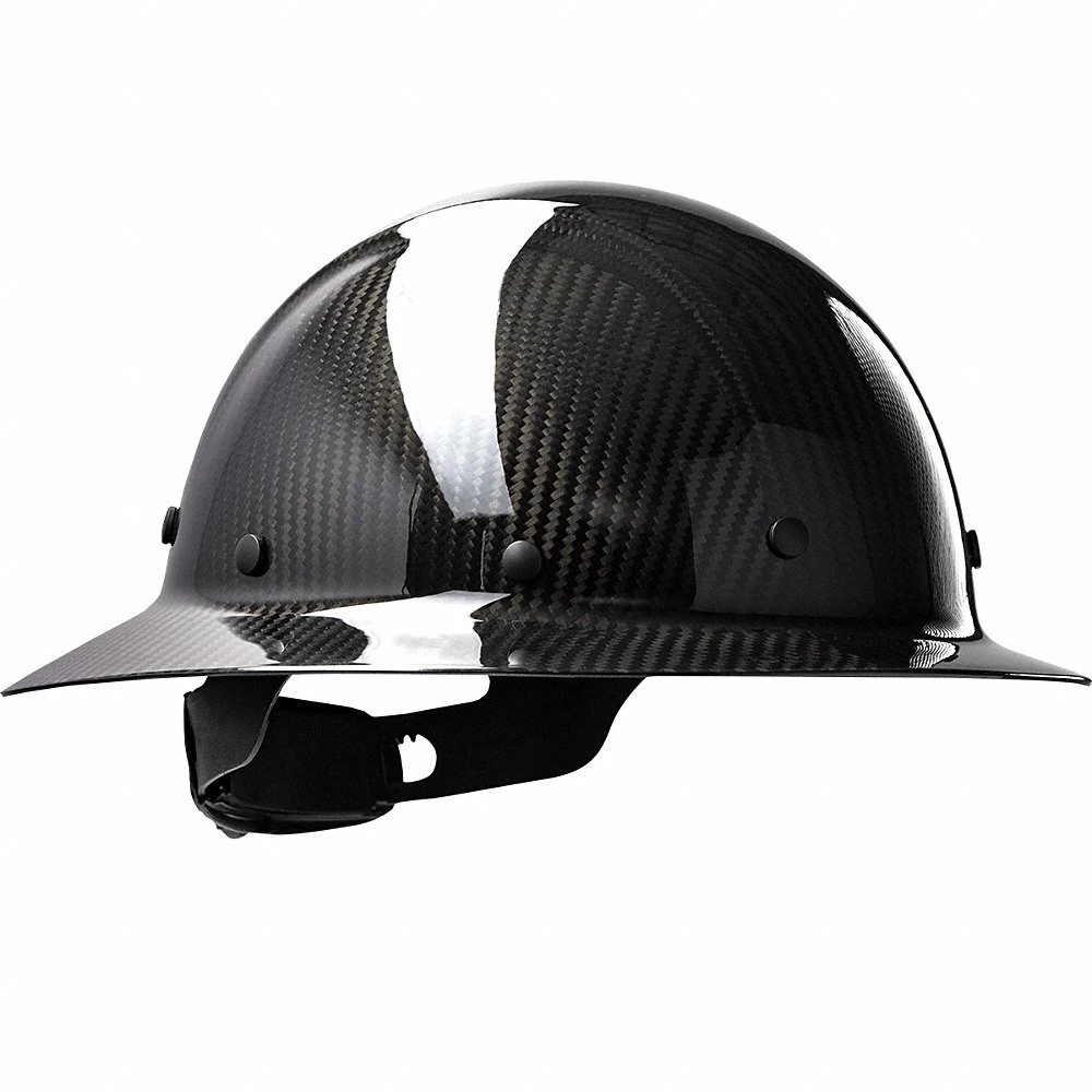 Hard Hat, Black, Ratchet, Ratchet, Carbon Fiber, 8 Suspension Points
