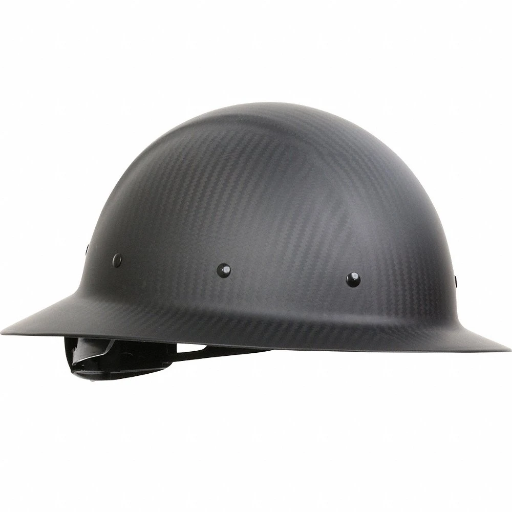 Hard Hat, Matte Black, Ratchet, Ratchet, Carbon Fiber, 8 Suspension Points