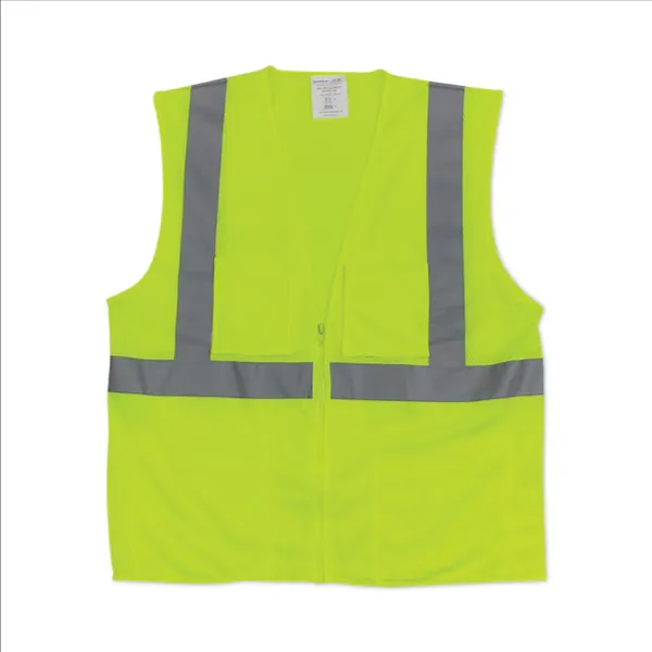 PIP 302-MVGZ4PLY-2X Protective Clothing High Visibilty Vest, 2XL, Hi-Vis Yellow, Each | CL9BQM