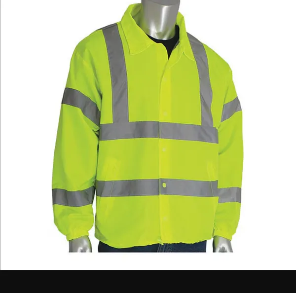 PIP 333-WBLY-MD Protective Clothing High Visibilty Jacket, M, Hi-Vis Orange, Each | CL9DYB