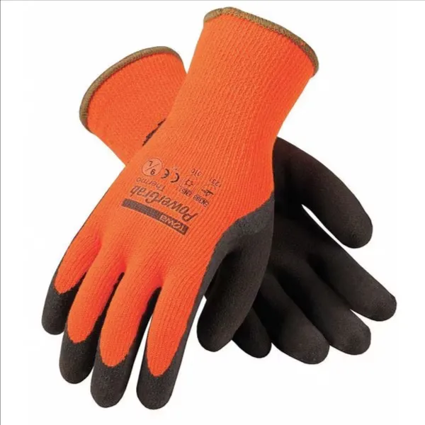 PIP 41-1400/S Hand Protection Insulated Coated Gloves, S, Hi-Vis Yellow, Dozen | CL9GVJ