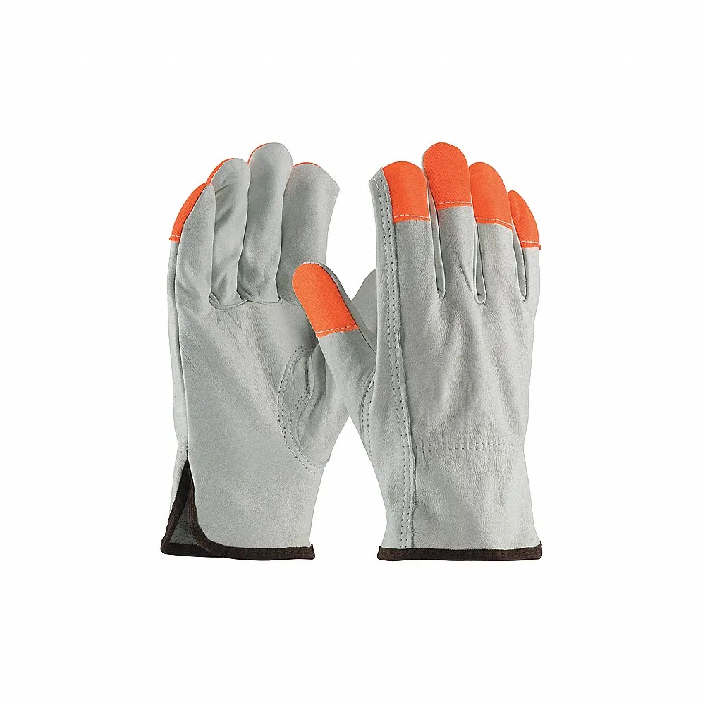 PIP 68-163HV/M Hand Protection Leather Driver Gloves, M, Natural, Dozen | CL9JZU