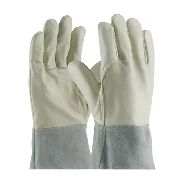 PIP 75-2022/M Welding Protection Gloves, M, Natural, Dozen | CL9LAB