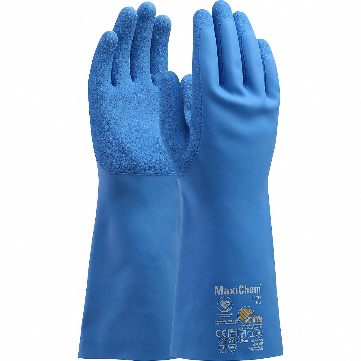 PIP 76-730/M Hand Protection Chemical Resistant Coated Gloves, M, Dozen | CL9LBH