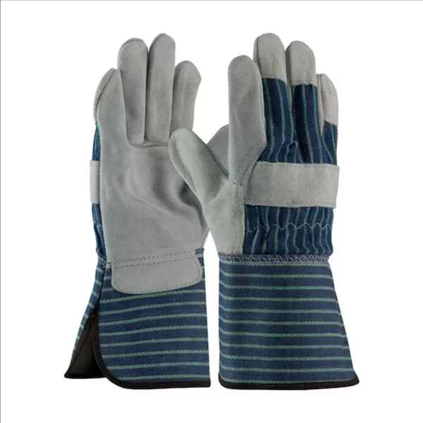 PIP 82-7663/L Hand Protection Leather Palm Gloves, L, Green, Dozen | CL9LJD