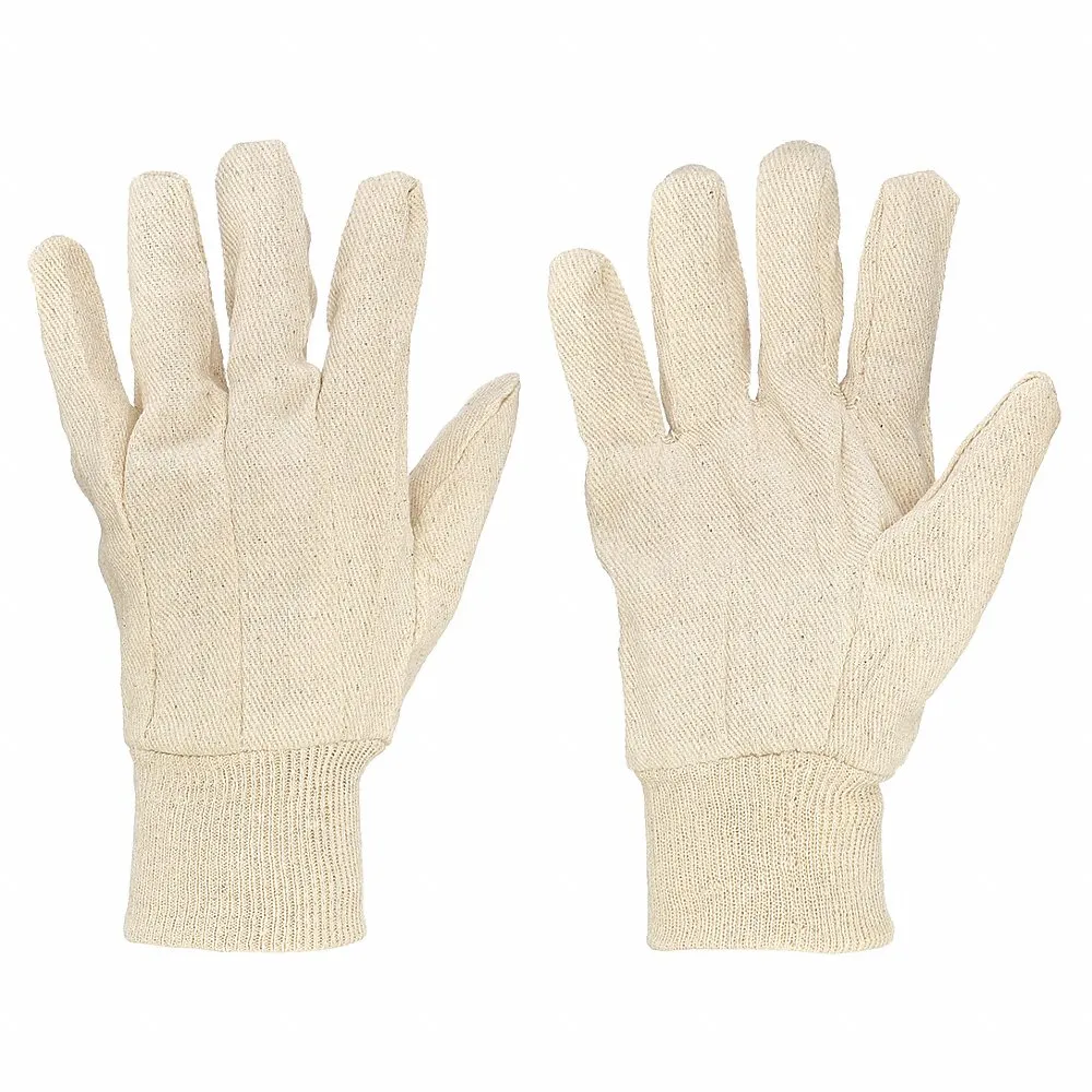 PIP 90-908 Hand Protection Fabric Work Gloves, Men, Natural, Dozen | CL9LWX