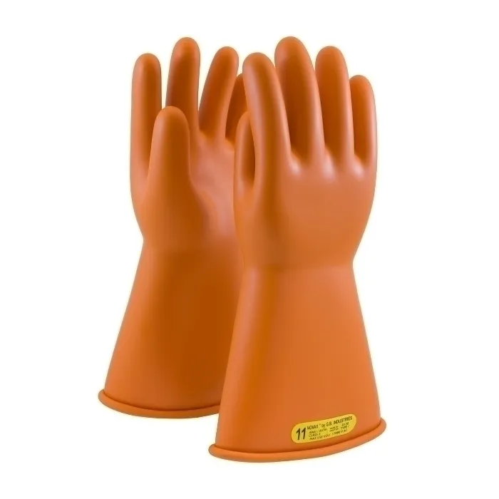 PIP 147-2-14/10 Electrical Safety Insulating Gloves, 10 Inch Size, Orange, Pair | CL8VAV