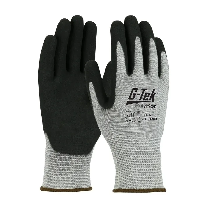 PIP 16-655/L Hand Protection Cut Resistant Gloves, L, Green, Dozen | CL8WHN