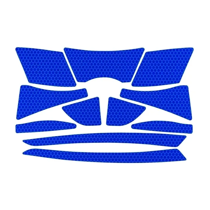 PIP 281-CR2-10-BL Hard Hat Reflective Kit, OS, Red, Pack | CL9ADL