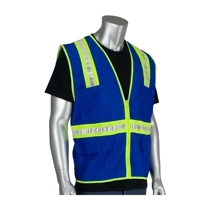 PIP 300-1000-BL/2X Protective Clothing High Visibilty Vest, 2XL, Each | CL9ATM