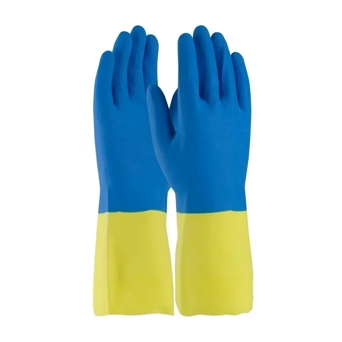 PIP 33224/M Hand Protection Chemical Resistant Coated Gloves, M, Hi-Vis Yellow, Dozen | CL9DQM
