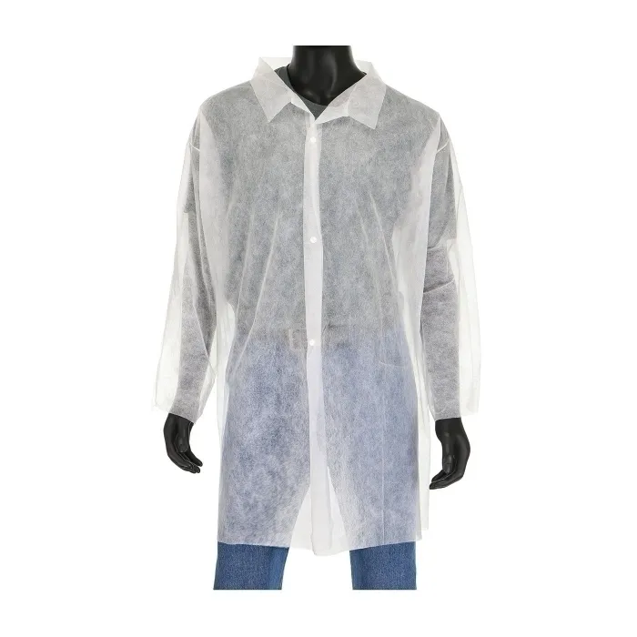 PIP 3511/XXXXXL Protective Clothing Disposable Lab Coat, 5XL, White, Case | CL9EVJ