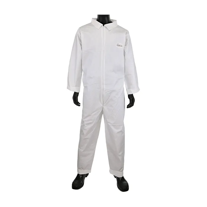 PIP 3600/L Protective Clothing Disposable Coverall, L, White, Case | CL9FEN