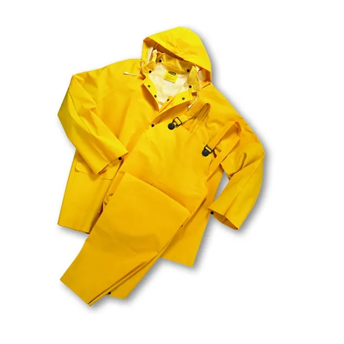 PIP 4035/S Protective Clothing Rainwear Suit, S, Yellow, Each | CL9GQY
