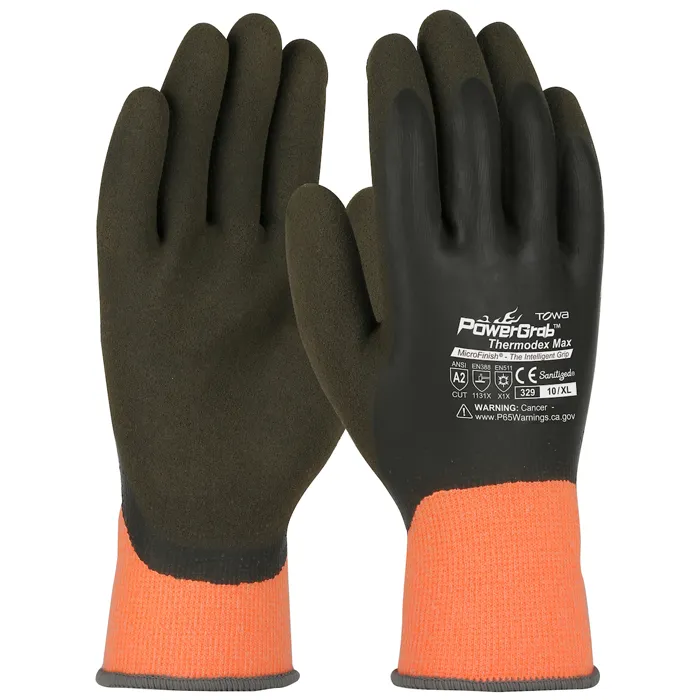 PIP 41-1329/S Hand Protection Insulated Coated Gloves, S, Hi-Vis Orange, Dozen | CL9GVD