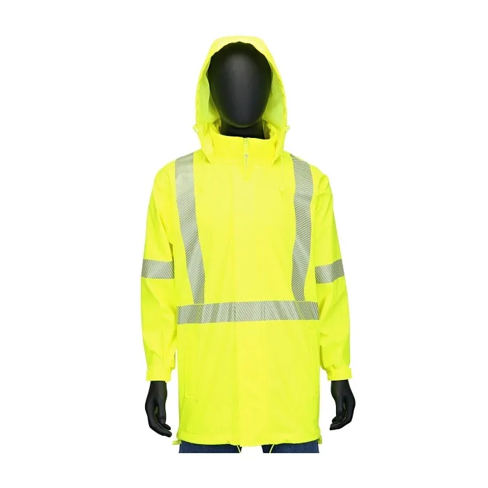 PIP 4541J/M Protective Clothing Rainwear Suit, M, Hi-Vis Yellow, Each | CL9HFV