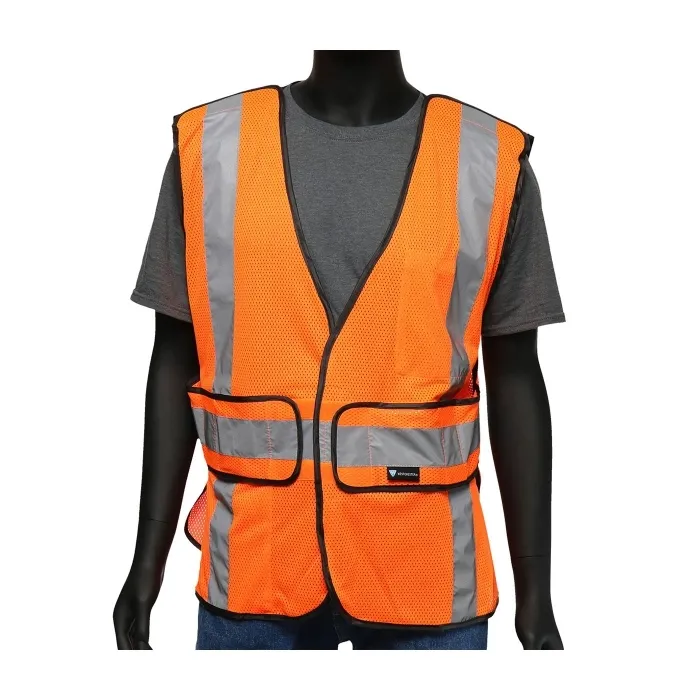 PIP 47201/O Protective Clothing High Visibilty Vest, OS, Hi-Vis Yellow, Each | CL9HHJ