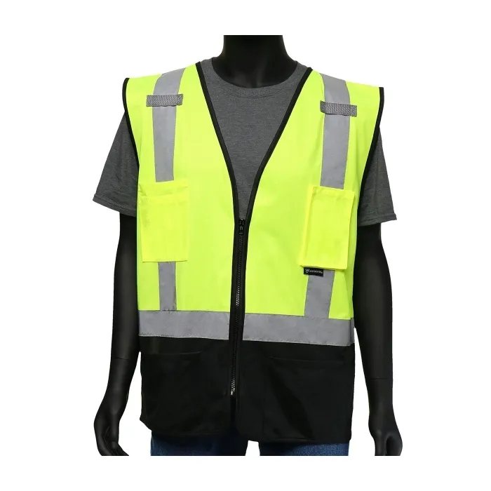PIP 47211/L Protective Clothing High Visibilty Vest, L, Hi-Vis Orange, Each | CL9HKX