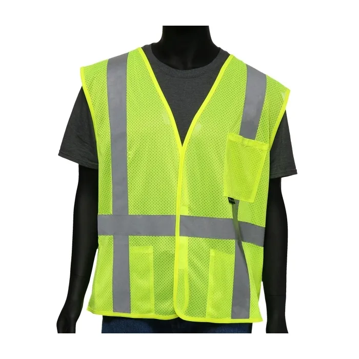 PIP 47217/M Protective Clothing High Visibilty Vest, M, Hi-Vis Orange, Each | CL9HML