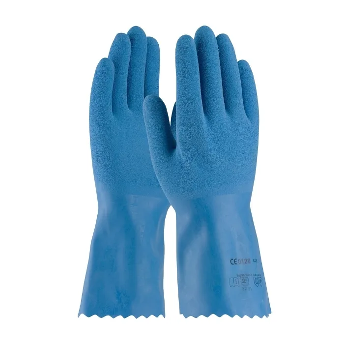 PIP 55-1635/M Hand Protection Chemical Resistant Coated Gloves, M, Hi-Vis Yellow, Dozen | CL9JBK