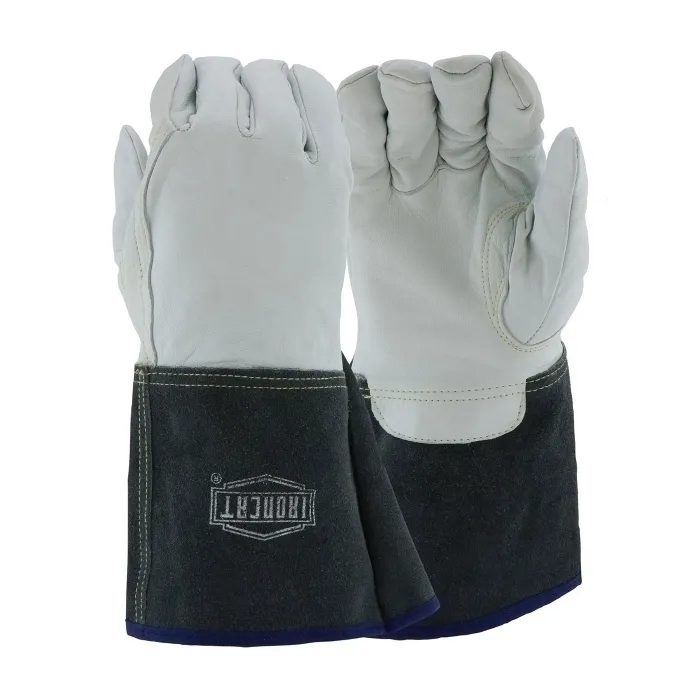 PIP 6144/M Welding Protection Gloves, M, Natural, Pair | CL9JPK