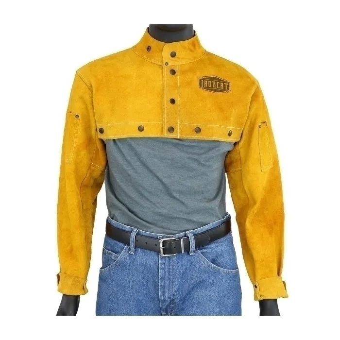 PIP 7000/4XL Welding Protection Jacket, 4XL, Gold, Each | CL9KDD
