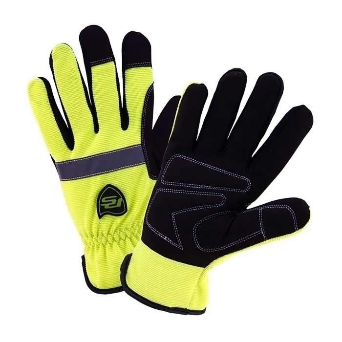 PIP 96551/M Hand Protection Insulated Coated Gloves, M, Hi-Vis Yellow, Pair | CL9NAK