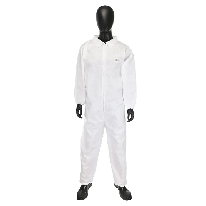 PIP C3802/S Protective Clothing Disposable Coverall, S, White, Case | CL9NZH