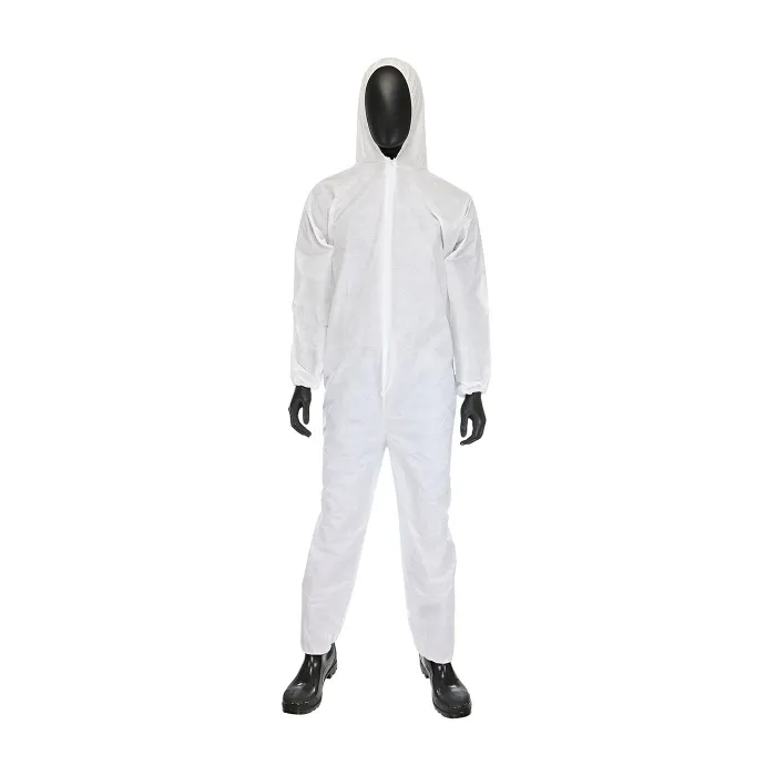 PIP C3856/M Protective Clothing Disposable Coverall, M, White, Case | CL9PCU