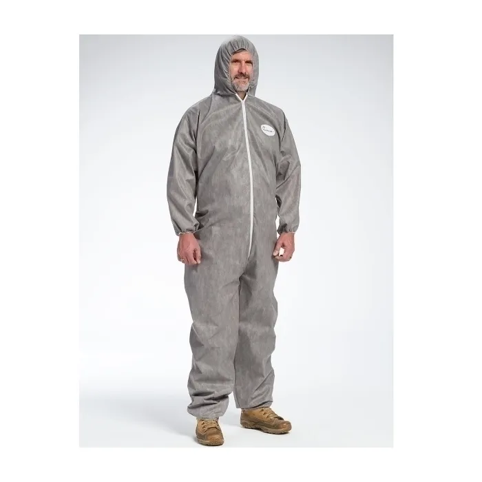 PIP C3906/L Protective Clothing Disposable Coverall, L, Gray, Case | CL9PDW
