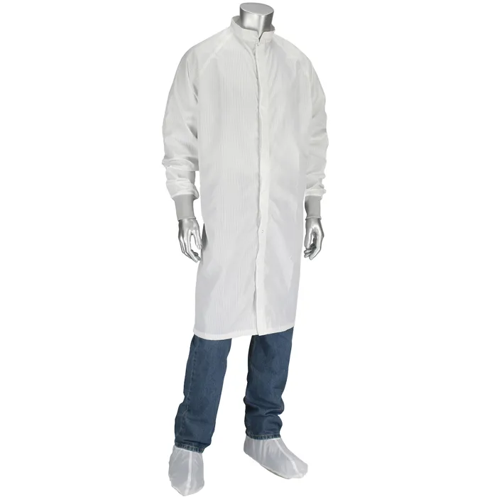 PIP CFRZC-16WH-5PK-M Critical Environment Reusable Smock, M, Light, Each | CL9PLL
